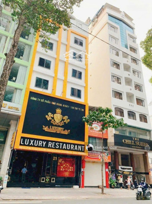 cần bán nhà hàng khách sạn mặt tiền đường bùi thị xuân p. bến thành quận 1. dt: 9x16m2 giá 125 tỷ