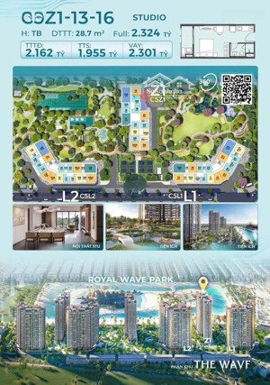 studio masteri grand coast giá chỉ 1 tỷ 9