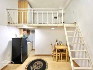 phòng gác lửng full tiện nghi, an ninh gần đh văn lang