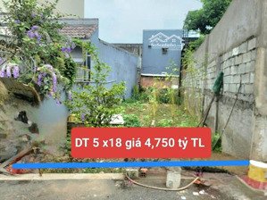 bán đất mặt tiền đường 46 gần nguyễn duy trinh chỉ 4,75 tỷ / 90m2 - chỉ 52,7tr/m2