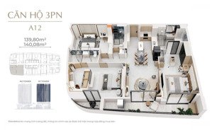 the meridian da nang căn hộ 3 phòng ngủ siêu rộng giữa lõi trung tâm sông hàn