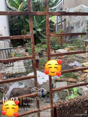 bán đất thổ cư hẻm 1/ lê văn thọ phường thông tây hội (p. 11 cũ) dt: 8x13,2m