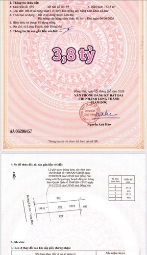 có 3 miếng mặt tiền đường chính lộc an, vị trí buôn bán kinh doanh