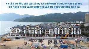 suất ngoại giao 63m2 sở hữu lâu dài còn lại tại vinhomes pearl bay nha trang (hot!!!)