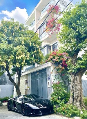 còn xót 1 căn duy nhất 4x13m 4 tầng chỉ 5,95 tỷ hẻm xe hơi 6m đường htp. nhà đẹp nhiều cây xanh