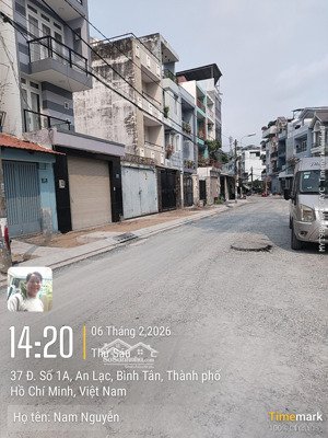 lô đất ở khu dân cư nam hùng vương, đường 1a , phường an lạc, bình tân, tp.hcm giá 7t3