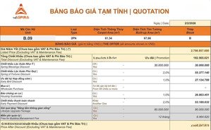 căn 2pn 67.66m2 - giá phù hợp chất lượng vượt trội & chính sách so hot cận tết cuối năm !!!