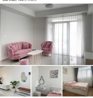 cho thuê căn hộ paris hoàng kim 57m2, căn góc, full nt