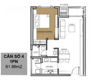 bán 1pn vista verde tháp orchid 6.95 tỷ bao phí