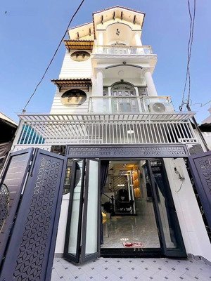 nhà 4 tầng đẹp lung linh - 49m2 - hẻm xe hơi đỗ cửa thông trương thị hoa - sát bên siêu thị metro.