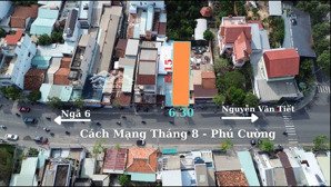 bán nhanh mặt tiền cách mạng tháng 8, phú cường gần ngã 6, chỉ 70tr/m2 lh e việt