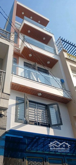 nhà đẹp mới tinh, hẻm xe hơi đỗ cửa, 5 tầng chắc chắn, 4x14m (56m2) lê văn quới, giá 6,85 tỷ