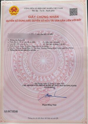 Bán đất Tân Thành - Dương Kinh - Hải Phòng