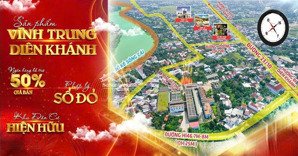 bán 3 lô đất kdc hiện hữu vĩnh trung diên khánh.sổ đỏ riêng, hạ tầng hoàn thiện, giá đầu tư cực tốt