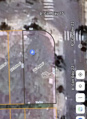 lô góc 2 mặt tiền cồn dầu 15 và cd 22 phường hoà xuân, 264m2 , 22 tỷ - vị trí đẹp, diện tích lớn.