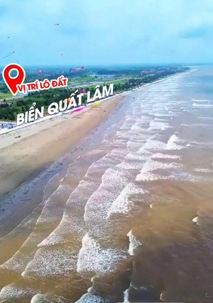 cắt lỗ 130m2 mặt hành lang biển quất lâm, đối diện khu quảng trường biển và bãi tắm giá trên 2 tỷ