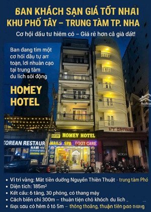 bán 1 căn khách sạn mặt tiền đường khu phố tây, giá bán còn thấp hơn cả giá đất xung quanh