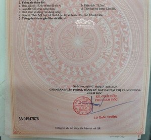 bán đất tỉnh lộ 5, 1,2 tỷ, 75,2 m2, hàng hiếm tại ninh hòa, khánh hòa