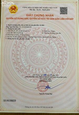 Bán đất Quý Kim - Đồ Sơn - Hải Phòng