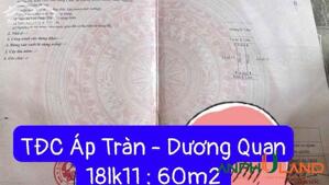 Cần bán lô đất đẹp TĐC Áp Tràn, Phường Thủy Nguyên, TP Hải Phòng
