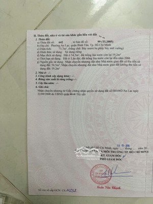 bán đất hẻm 3m (bg) lê tấn bê, p. an lạc, q.bt giá 3.8 tỷ