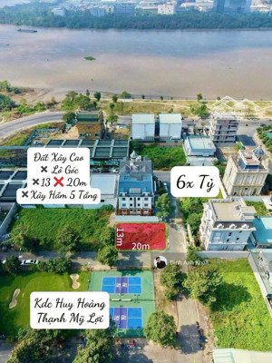 đất giảm 3 tỷ, góc huy hoàng quận 2, 13m x 20m = 240m². giá 60 tỷ, thuê 70 tr