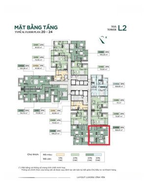 bán căn hộ ch08a luxora vĩnh yên, 3pn - 106m2 view hồ, cầu, sân golf...