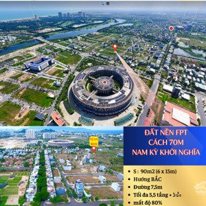 bán lô đất 90m2 fpt cạnh fpt complex | giá tốt cho nhà đầu tư