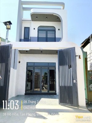 bán nhà phố hiện đại 1 lầu 1 trệt. trung tâm biên hoà. ngay chợ tân phong. công viên b5. giá 3.18tỷ