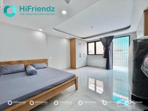 studio ban công full nội thất - máy giặt riêng - nội thất bốc seal