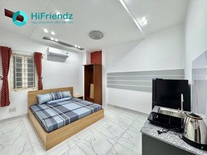 cho thuê phòng studio full nội thất - máy giặt riêng - free xe sát cầu chữ y