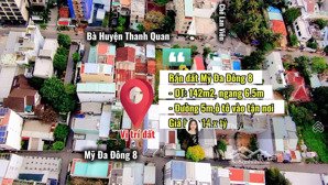 bán đất đường mỹ đa đông 8, dt: 142m2, ngang 6.5m, cách biển mỹ khê 400m