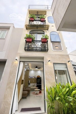 hẻm oto - full nội thất 4 tầng nguyễn văn đậu ngang 6.3m