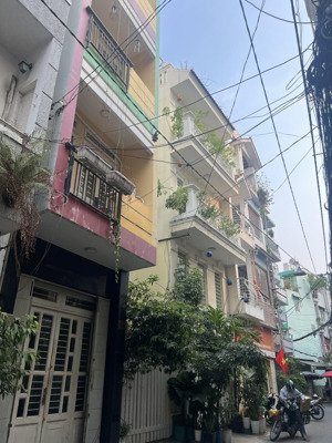 quận 3, vị trí kd sầm uất lê văn sỹ_trần quang diệu, 4 tầng, 50m2, hẻm 6m 1 trục, 12.3 tỷ