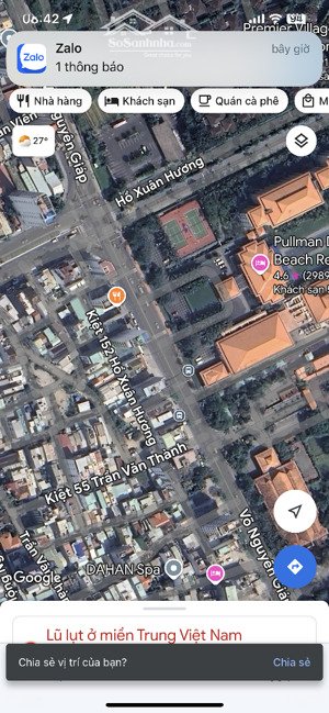 bán đất mặt tiền võ nguyên giáp gần hội nghị ariyana - gọi đàm tiến