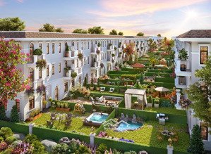 deal hot! nhà phố sân vườn 150m2, giá chỉ hơn 7 tỷ. đường thông, sông lớn, kề bên clubhouse