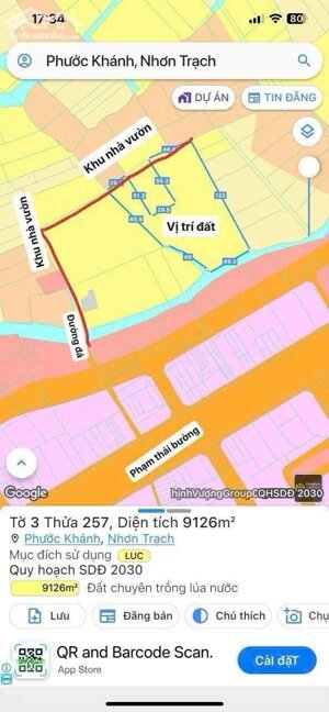 Bán 9 sào Phước Khánh, Nhơn Trạch