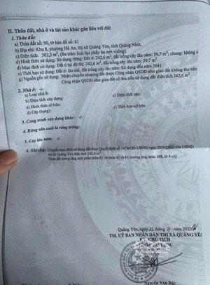 bán đất diện tích 302.3m2, mặt tiền 15 m khu 8, phường hà an, thị xã quảng yên (cũ), quảng ninh