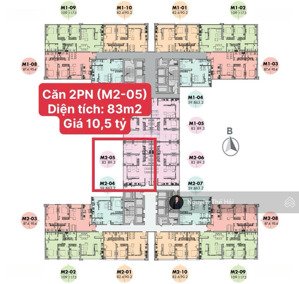 căn 2pn diện tích 83m2 view kđt starlake giá 10,5 tỷ. tầng trung toà 6th element tây hồ tây