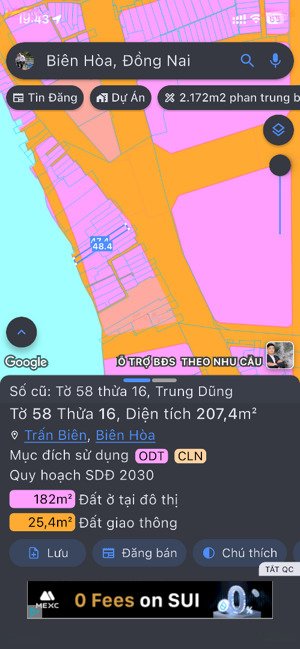 bán lô đất 200m2 mặt tiền đường cmt8 view sông đồng nai p-quyết thắng cũ, trấn biên mới full thổ