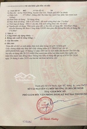 chính chủ cần tiền bán gấp lô đất 2 mặt tiền - 1 mặt tiền đường - 1 mặt tiền sông tại cần giờ