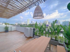 căn hộ 2pn, ban công sân vườn view thành phố, rộng 56m2, ngay võ thị sáu, q1, giáp q3, bình thạnh