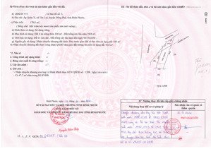 Qsdđ Thửa đất Số: 975, Tờ Bản đồ Số 3, địa Chỉ: ấp Quân Y, Xã Tân Lợi, Tỉnh đồng Nai