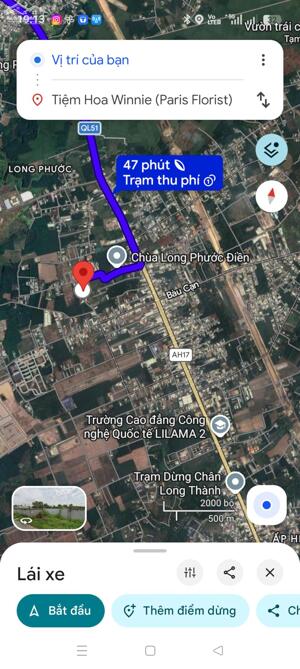 Bán 1,3 Sào Đất "Vàng" Gần QL51, Long Phước, Long Thành - Sổ Sang Tên Ngay, Đất Có Thổ Cư