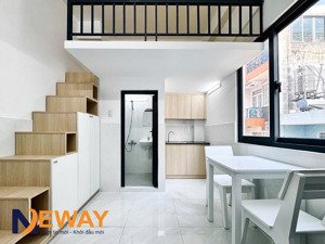 duplex full nội thất - cửa sổ/bancol - nhà mới xây - gần đại học văn hiến