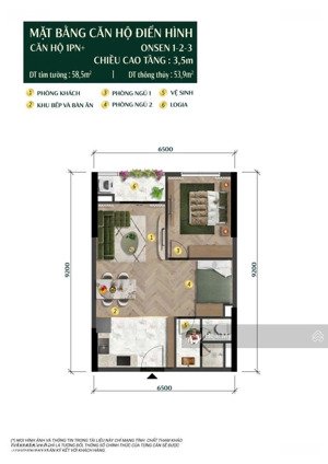 duy nhất 1 căn 1pn+ giá 3,1 tỷ (chưa chiết khấu) tòa onsen 2 sun charmora city nha trang