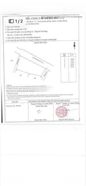 bán mảnh đất siêu đẹp tại xã diên thọ . ngang bám đường 40m đường siêu to rộng 10m