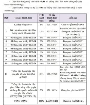 chính chủ bcons newsky 2pn2wc hướng đông nam giá hd 2.42 tỷ - giá thật từ cdt