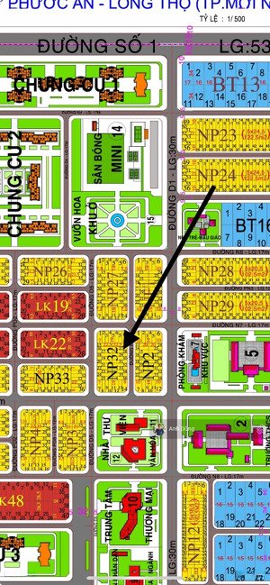 bán đất xdhn np 32-27 1 sẹc đường 26m 5x22,2m (111m2) giá 1,95 tỷ