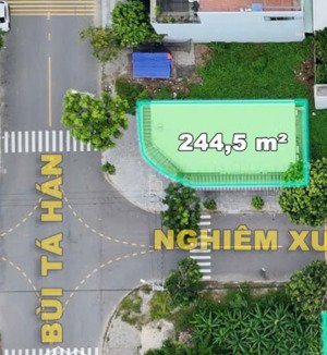 lô đất 2 mặt tiền đường đẹp nhất nam việt á
góc bùi tá hán & nghiêm xuân yêm